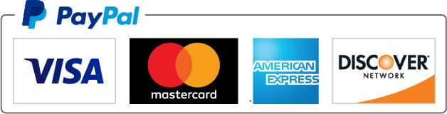 PayPal and credit card logos